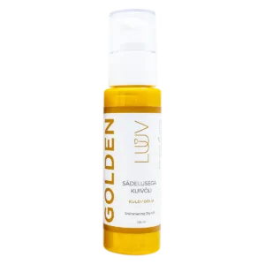 LUUV Natural shimmering carrot dry oil with mica Gold